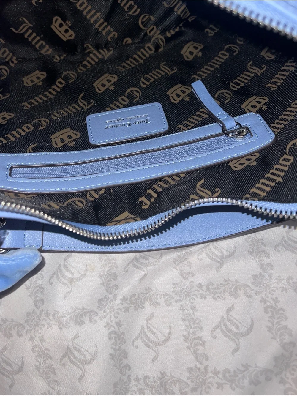 New Blue Brown Juicy Couture Bag Purse Juicy Princess Shoulder Bag Handbag